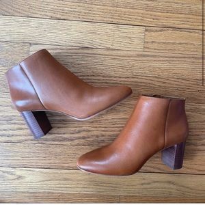 Loeffler Randall Leather Ankle Boots Brown Size 8 NWOT